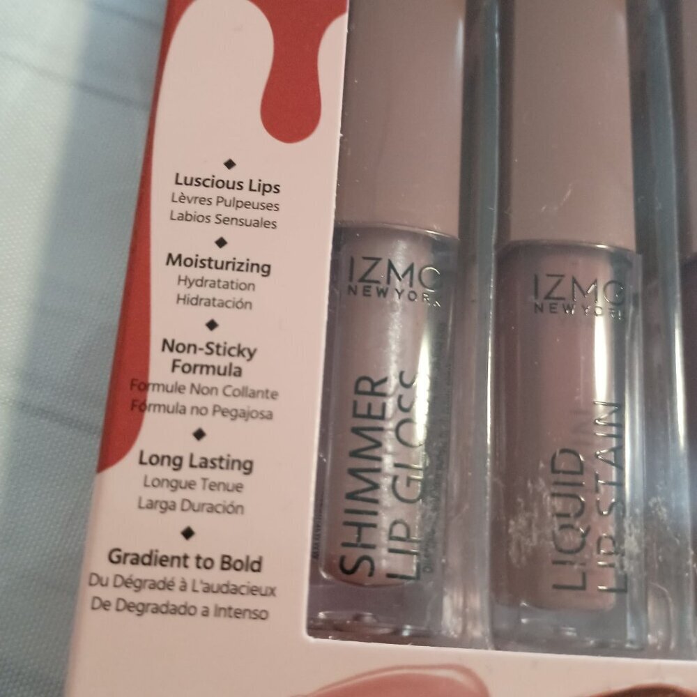Izmé New York Kiss of Romance Lip Set 5 Colors Avocado Oil Hyaluronic Acid - Picture 2 of 6
